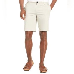 New Armani Exchange Men's Light Beige Flat Front Shorts